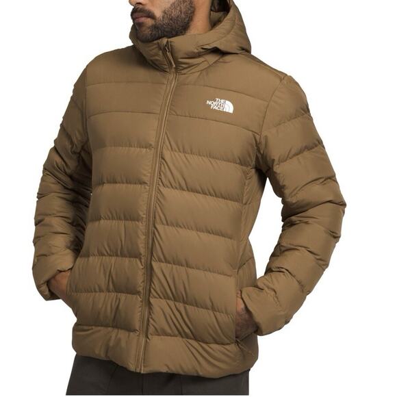 The North Face Full Zip Hooded Jacket Size XL Mens Aconcagua 3 Utility Brown - Picture 2 of 12